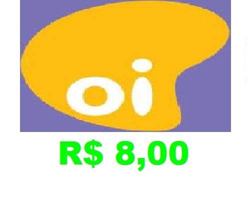 013-RECARGA DE R$ 8,00 + TAXA